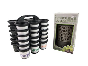 Cordless Bug Zapper Decorative Lantern & Creatology Caddies (Set Of 6) - #S17-3