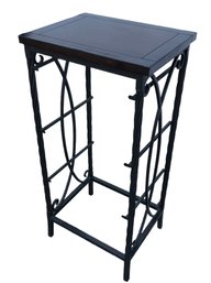 Wood & Wrought Iron Plant / Display Stand - #FF