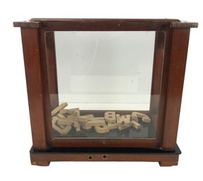 Antique Wood Apothecary Scale / Display Case - #S14-2