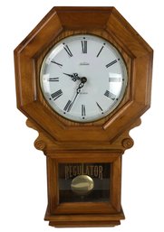 Sunbeam Regulator Wall Clock, Battery Operated, WORKS - #S12-1