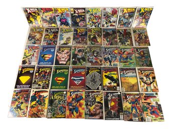 Large Collection Of Superman & X-Men Comic Books - #S6-2