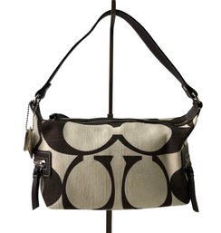 Coach Signature Cotton Shoulder Bag With Dust Bag (NEW WITH TAGS) - #S9-4