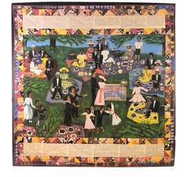 'Church Picnic Story Quilt' By Faith Ringgold Art Print - #SW-8