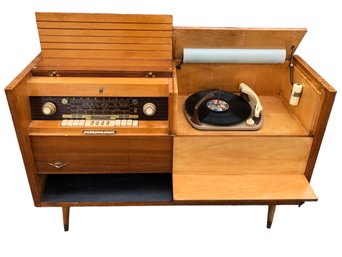 Mid-Century Modern Grundig Majestic Stereo Console (Made In Germany) - #FF