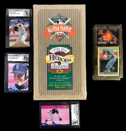 1993 Upper Deck All-Time Heroes Of Baseball, Derek Jeter & Alex Rodriguez Rookie Cards & More - #S23-4