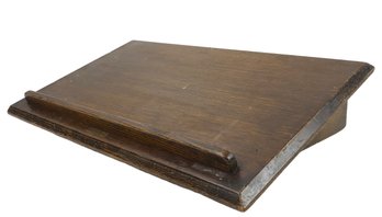 Antique Wood Tabletop Book Stand With Swivel Base By The H.R. Huntting Co., Inc. - #S4-2