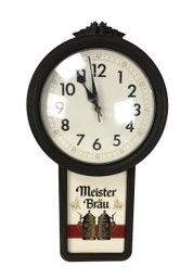 Vintage Meister Brau Beer Advertising Bar Clock (WORKS) - #S18-2