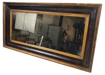 19th Century Ebonized & Giltwood Overmantel Mirror - #SW-6