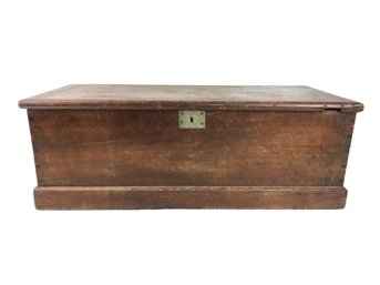 Antique Wood Toolbox With Dovetailed Joints - #FF