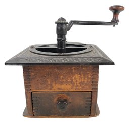 Antique Hand Crank Coffee Grinder - #S9-4