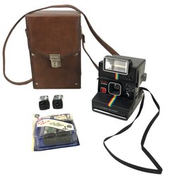 Vintage Polaroid Time-Zero OneStep Land Camera With Flash & Accessories - #S9-3