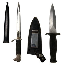 EXPLORER Throwing Knife 21-040K With Sheath & German Dagger With Sheath - #JC-R