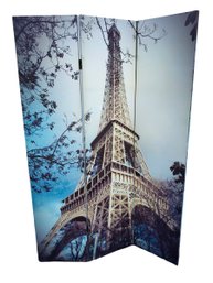 Eiffel Tower 3-Panel Double-Sided Room Divider - #SR