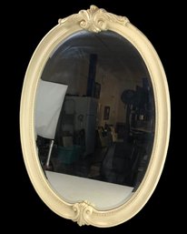 Framed Beveled Oval Wall Mirror - #BT