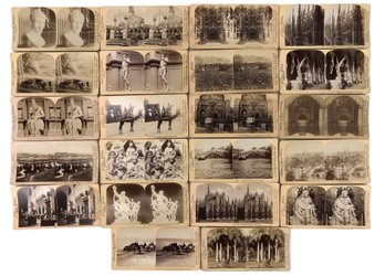 19th Century Stereo View Cards: Egypt, Italy, Jerusalem, Palestine & Switzerland - #S5-4