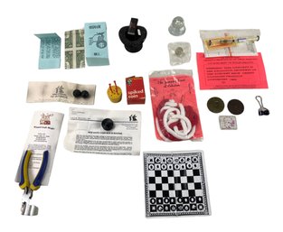 Collection Of Vintage Magic Trick Sets, Travel Chess Game Set & More - #S2-2