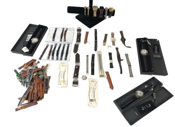 Collection Of Vintage Watches, Watch Straps, Exte Jeans Ittierre S.P.A. Wrist Watches & More - #S11-5