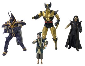 Action Figures: X-Men Metallic Wolverine, Yu-Gi-Oh Buster Blader, Klytus & Naruto Haku - #S2-4