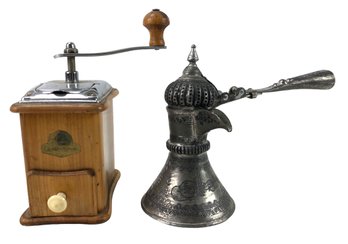 Zassenhaus Coffee Grinder & Turkish Coffee Pot - #FS-5