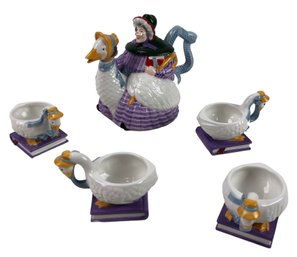 Department 56 Storybook Mother Goose Tea Set - #S7-4