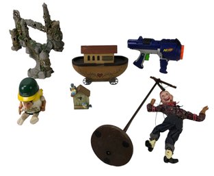 Syd Hap Howdy Doody Marionette Puppet, Nerf Gun, Jose Canseco Puppet Kooler & More - #S7-1