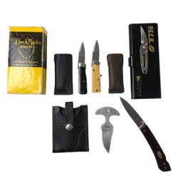 Collection Of Tactical & Folding Knives: Atkinson, Bench Mark & More - # S7-4