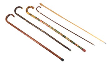 Collection Of Vintage Carved Wood Canes - #SW-2