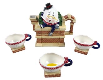 Department 56 Storybook Humpty Dumpty Tea Set - #S7-4