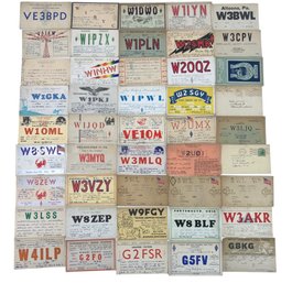 Collection Of 1940s Amateur Ham Radio QSL Call Cards - #S5-3