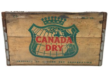Vintage Canada Dry Wood Crate - #S8-1