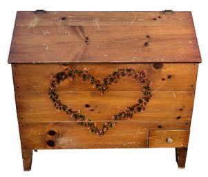 Vintage Country Farmhouse Wood Storage / Toy Chest - #FF