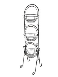 3-Tier Metal Fruit & Vegetable Basket Stand - #FF