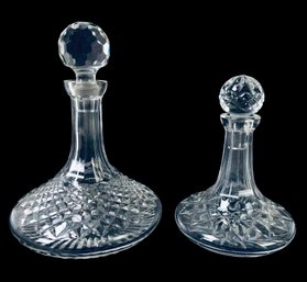 Waterford Crystal Ships Decanter & Unbranded Crystal Ships Decanter - #S6-3
