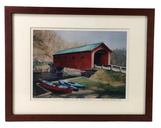 Vermont Landscape Lithograph, Signed Mallory Bratton Rich (American, 20th Century) - #A4