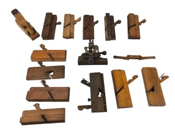 Collection Of Moulding & Horn Woodworking Planes - #S19-2