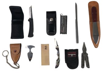 Collection Of Pocket Knives: Spiderco, Victorinox, Cold Steel Inc. & More (NEW) - #FS-7