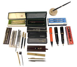 Vintage W. A. Sheaffer Fountain Pen, Cross Ballpoint Pens, Japanese Jumbo Fountain Pens & More - #FS-3