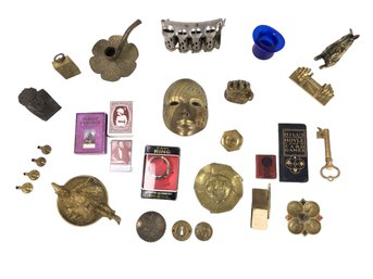 Harry Houdini S.A.M. Centenary Bust, Brass Catch-Alls, Candleholders, Figurines & More - #S17-2