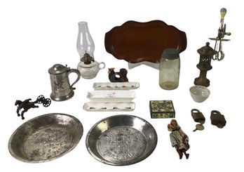 Antique Padlocks With Keys, Enameled Box, 1858 Mason's Jar & More - #S10-4