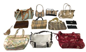 Collection Of Handbags: Burberry, Coach, Dooney & Bourke, Halston Heritage & More - #S18-3