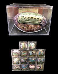 Collection Of Limited Edition Unforgettable Stadium Baseballs & NFL Football - #S15-1