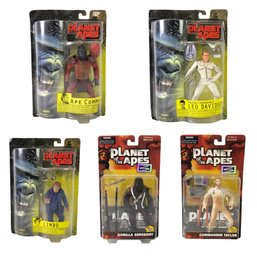 Hasbro Planet Of The Apes Action Figures, Copyright 1999 & 2001 (Set Of 5) - #S2-2