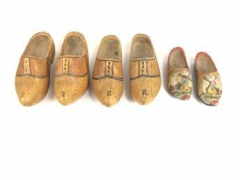 Hand Carved Dutch Women's Shoe Lot - #S3-2