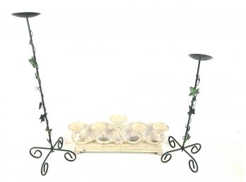 Wrought Iron Candle Holders - #RR2