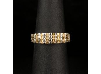 10k Gold Diamond Mom Ring, Size 7, Natural Diamonds - #OC