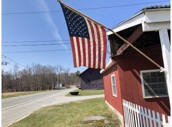 Outdoor American Flag With Pole - #AR2