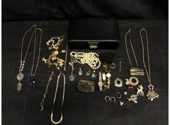 Jewelry Lot: Sterling, Watches, Costume - #A-1