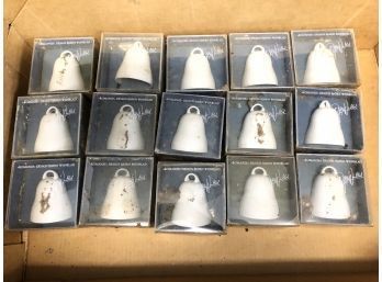 Lot Of 15 Rosenthal Group China Classic Rose Dinner Bells, Designed By Bjorn Wiinblad, Made In Germany - #S8-1