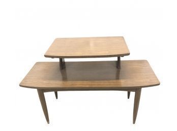 Mid Century Modern Two-Tiered Coffee Table - #LR1