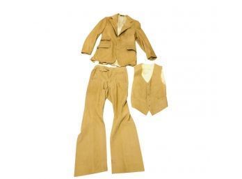 Vintage 1970s Kassel Brothers Cordaroy Pantsuit, Made In Poland - #S3-2